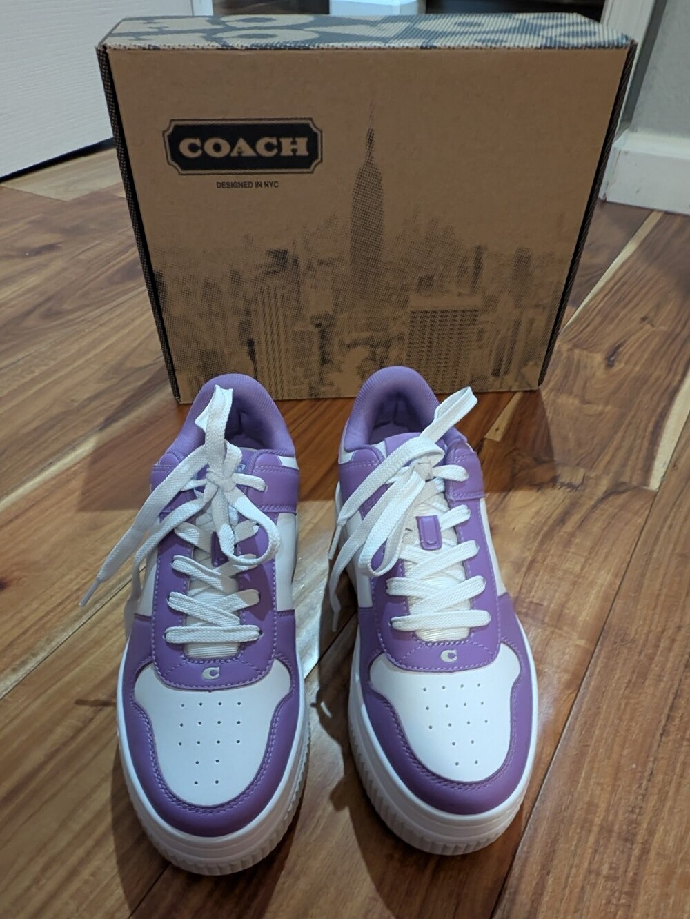 Coach Leather Breathable Platform Shoe Size 9.5 New in Box ❤️ - Picture 5 of 13